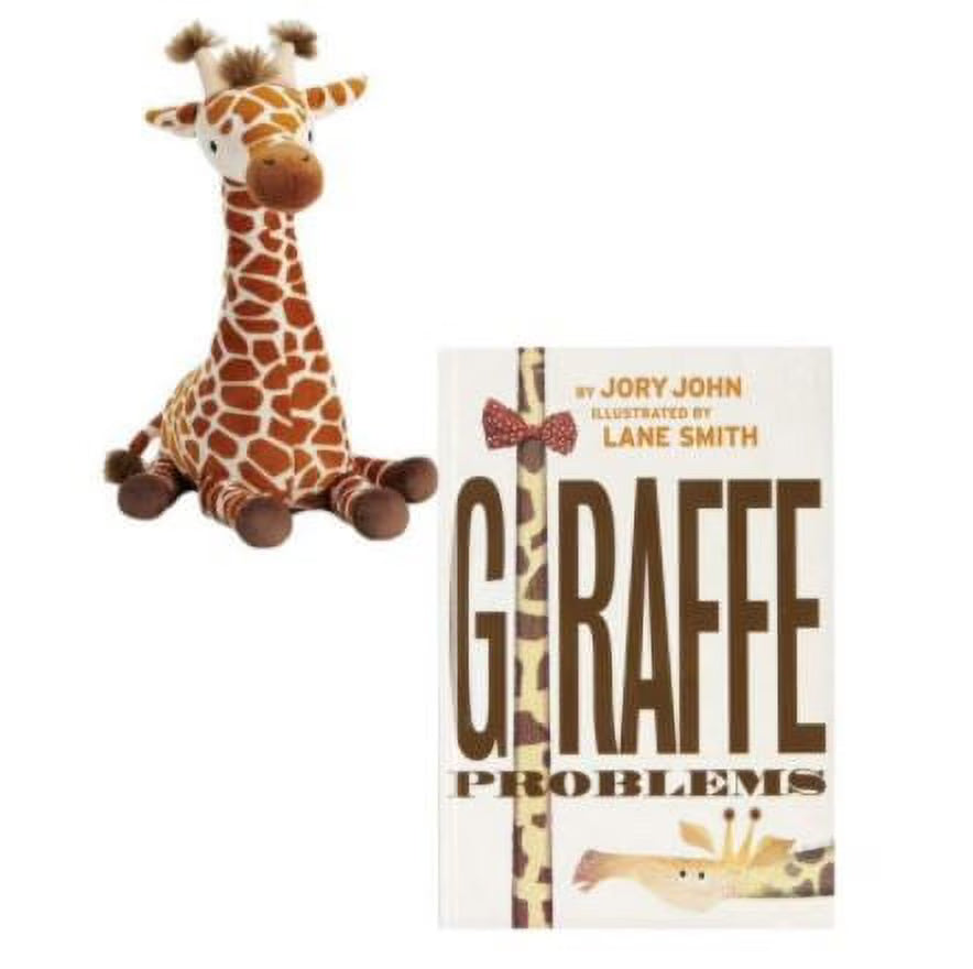 Plush Giraffe and Hardback Giraffe Problems Book 2 PC Set X877943