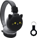 Black Cat Cartoon Wireless Over Ear Headphones R709