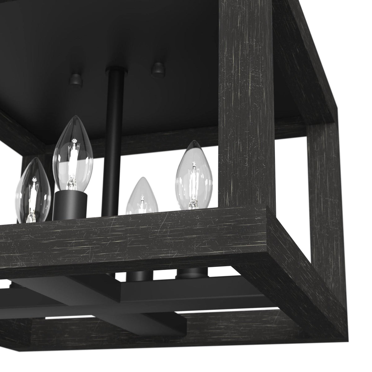 Brushed Nickel 4 Light Flush Mount F522