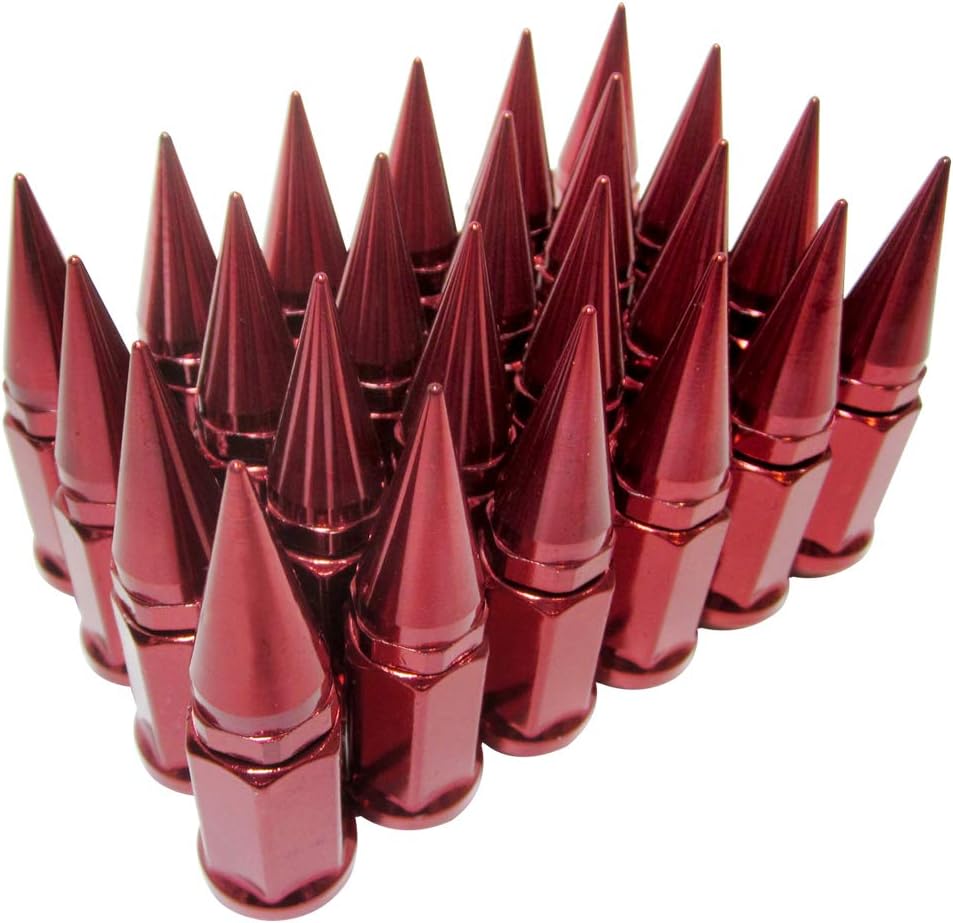 24 pc Extended Spike Lug Nut M12x1.25 Conical Seat Hex 3/4 A84993