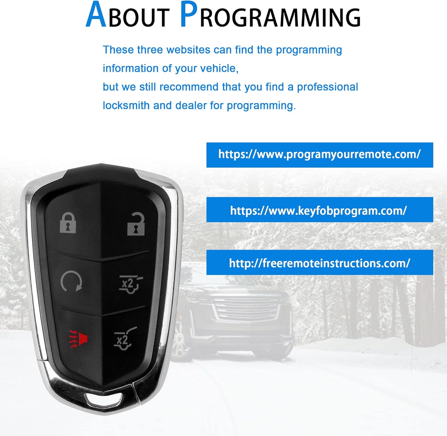 6-Btn Key Fob Remote Control Replacement Car Keyless Entry Q3978